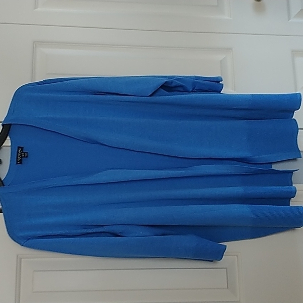 Lane Bryant Sky Blue Open Front Cardigan Plus Size 26/28 - Picture 3 of 10